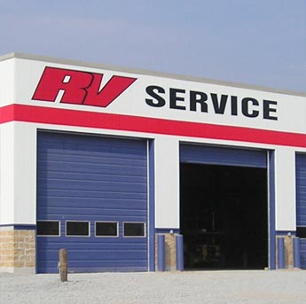 Heidi's RV Superstore - Service Department Bay Door